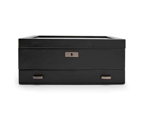 axis steel watch box|Axis 10 Piece Watch Box with Additional Storage Drawer.